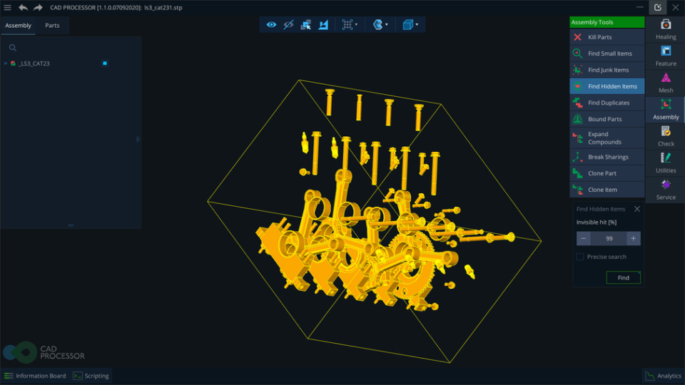 screenshot of CAD Processor